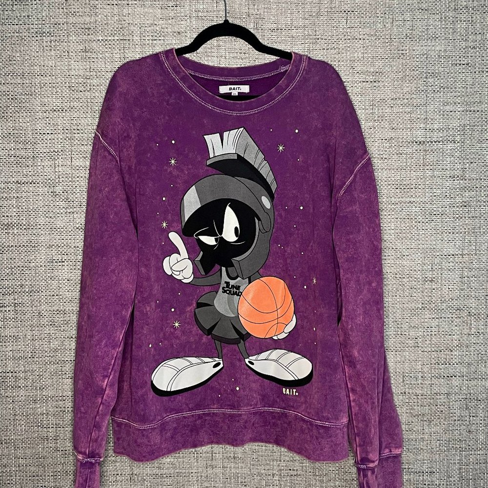 SOLD BAIT x Space Jam A New Legacy Men Marvin Legacy Crewneck Sweater 2XL